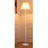 Lámpara Pie Blanca con Pantalla beige 155 cms  1 luz E27