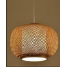 Colgante Bamboo 40 x 21 cms altura, 1 luz E27, color natural