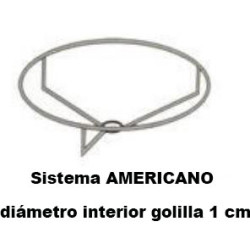 Sistema AMERICANO diámetro golilla 1 centímetro