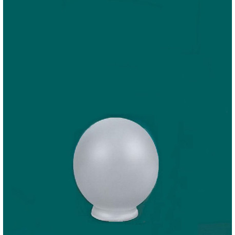 Globo de Vidrio Satinado 16 cms, boca 8.5 cms