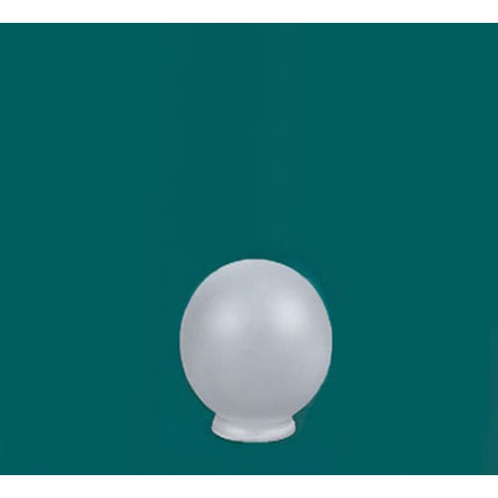 Globo de Vidrio Satinado 14 cms, boca 8 cms