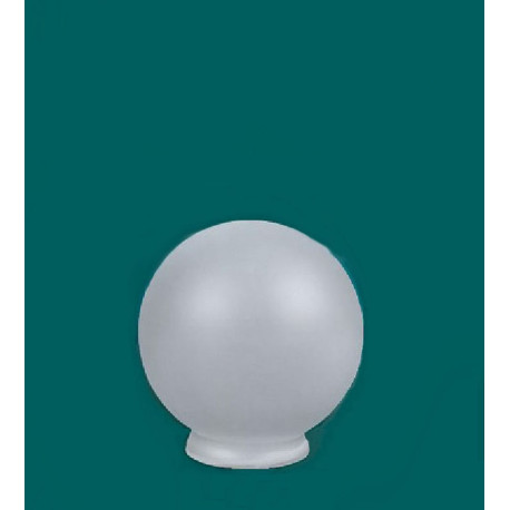 Globo de Vidrio Satinado 18 cms, boca 9.5 cms