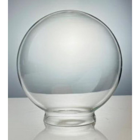 Globo Vidrio Transparente 30 cms, boca 14 cm