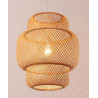 Colgante Bamboo 04-B, 41 x 43 cms de altura, color natural, 1-Luz E27