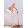 Lámpara Escritorio Base Madera, color Rosado, flexible, 1 luz E27