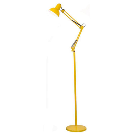 Lámpara Pedestal Articulada Amarilla, 180 cms altura,  1 luz E27