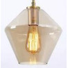 Colgante 146 Ámbar, 1 luz E27, ancho 26 x alto 22 x bajada 100 cms acortable