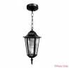 farol hexagonal colgante negro