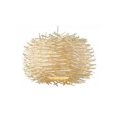 Lámpara de mimbre Nido 30 x 20 cms de altura, 1 luz E27, color natural