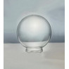 Globo 14 cms vidrio transparente, boca 8 cm