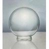 Globo 16 cms vidrio transparente, boca 8.5 cm
