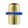 Portalampara soquete Liso E27 color dorado