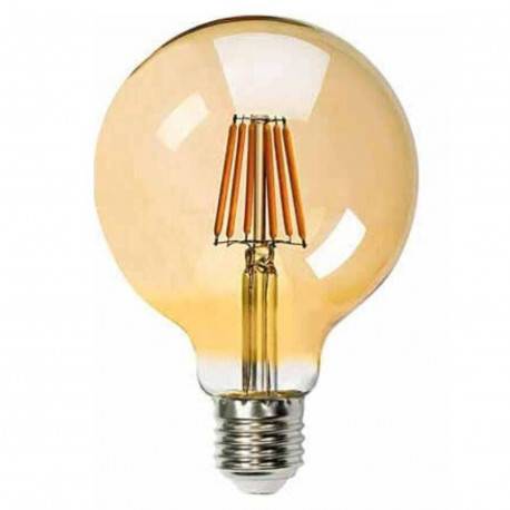 Ampolleta Filamento LED Vintage G95 Ambar