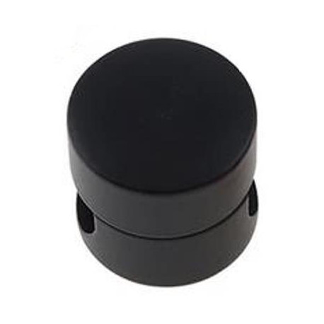 Pasacable Metal Botón Redondo para techo o muro, color negro