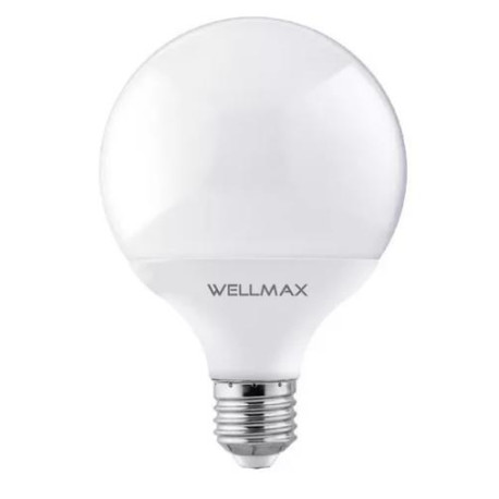 Ampolleta Globo 12W E27 diámetro 95mm luz fría