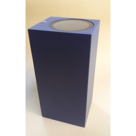 Aplique Bidireccional Rectangular 2-L altura 17 cms, ampolleta GU10