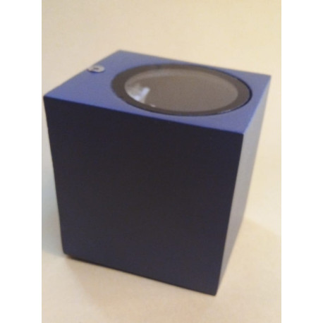 Aplique Unidireccional Cuadrado 1 Luz Neegro para ampolleta GU10