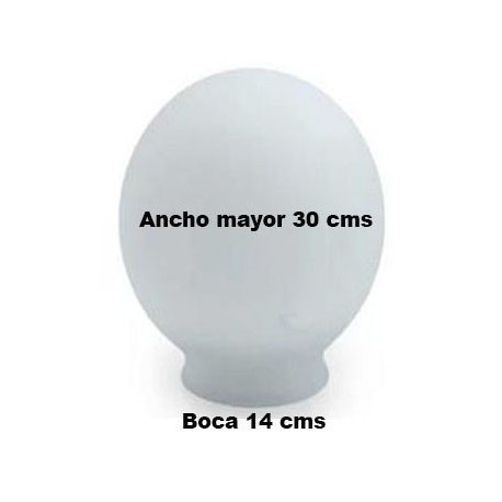 Globo de Vidrio Satinado 30 cms