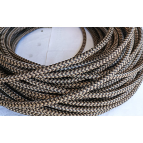 Cable textil, cable forrado