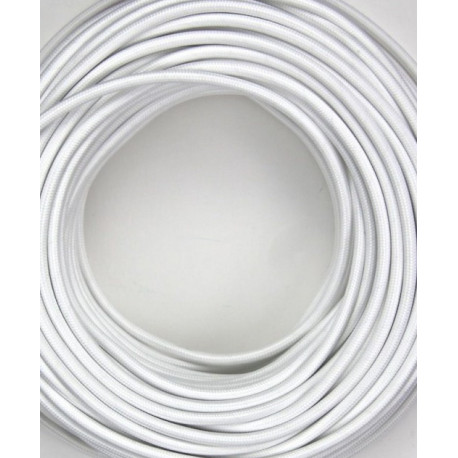 Cable textil forrado Blanco, Precio por metro