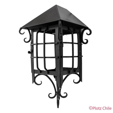 farol colonial mini adosado negro