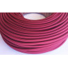Cable textil forrado Burdeo. Metraje lineal sin corte