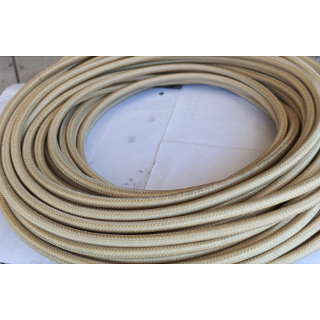 Cable textil, cable forrado