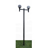 Farol Antorcha 2L Globo 20 cm vidrio, altura 250 cm