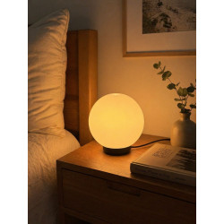 Sobremesa Globo Policarbonato 20 cm Blanco Opal E27