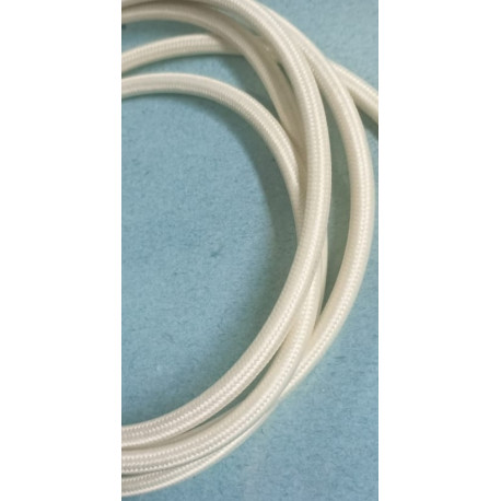 Cable textil forrado Beige mantequilla, Metraje lineal sin cortes