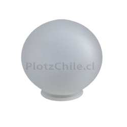 Globo 25 cms vidrio satinado, boca 11 cms
