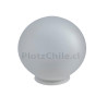 Globo 25 cms vidrio satinado, boca 11 cms