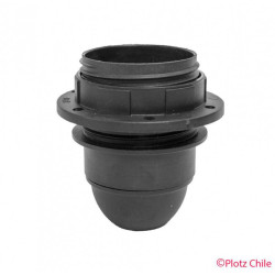 Portalámpara de Anillo E27 negro