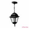 farol colgante negro 4 caras