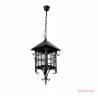farol colonial colgante standar negro