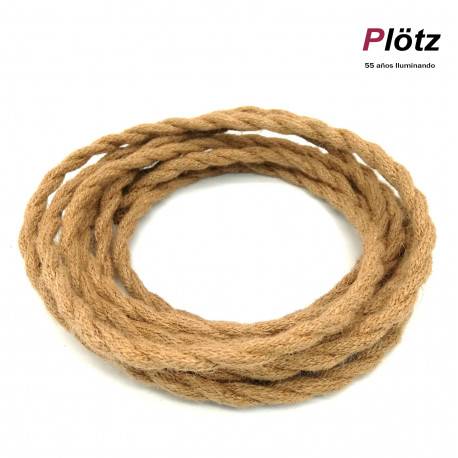 Cable textil, cable forrado