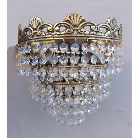 Aplique Lágrima Bronce Lluvia 2 luces