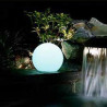 Globo Policarbonato 30 cms de diámetro, color Blanco, incluye Bisel negro con Loza E27