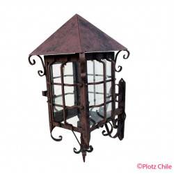 Farol colonial con brazo etrusco