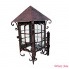 Farol colonial con brazo etrusco
