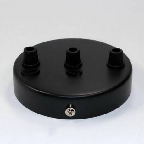 Baldaquín Negro 3 perforaciones