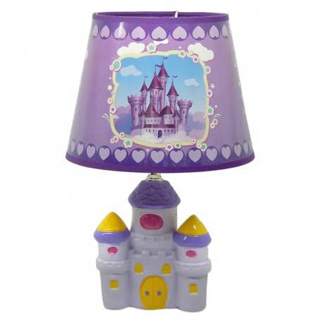 Lámpara Velador Castillo Lila