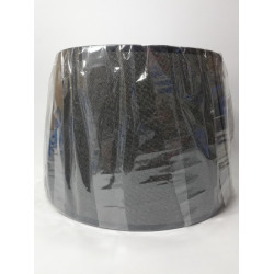 Pantalla Cónica 25x30 Negra, difusor translúcido, ancho arriba 25cm, ancho abajo 30cm