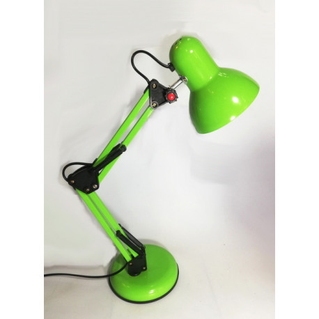 lampara de escritorio flexible blanca con base