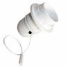 Portalámpara Soquete Anillo blanco E27 con Tirante interruptor