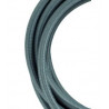 Cable textil forrado Gris Oscuro, Precio por metro