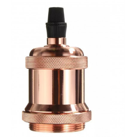 Portalampara vintage cobrizado (estilo cobre) E27 soquete