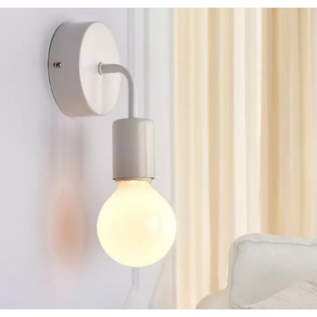 aplique blanco simple E27