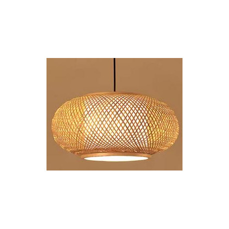 Colgante Bamboo 50 cms 1 luz E27 natural